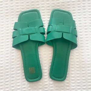 Green Women's Slide Sandals size 9